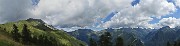 53 Dal Passo di Monte Colle vista panoramica verso le alte cime orobiche di Val Brembana